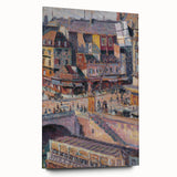 Impressionist Cityscape - Pont Saint-Michel by Luce Wall Art Print