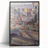 Impressionist Cityscape - Pont Saint-Michel by Luce Wall Art Print