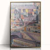 Impressionist Cityscape - Pont Saint-Michel by Luce Wall Art Print