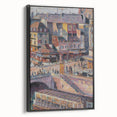 Impressionist Cityscape - Pont Saint-Michel by Luce Wall Art Print