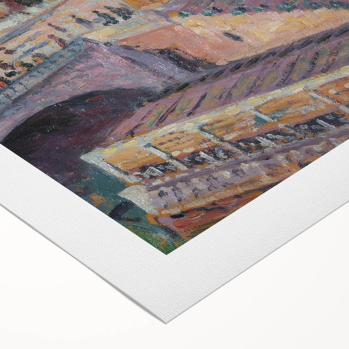 Impressionist Cityscape - Pont Saint-Michel by Luce Wall Art Print