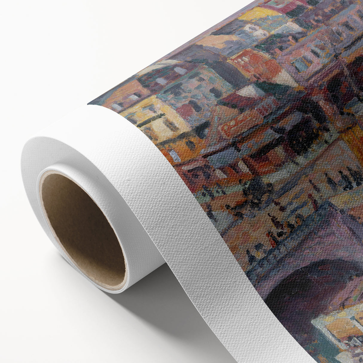 Impressionist Cityscape - Pont Saint-Michel by Luce Wall Art Print