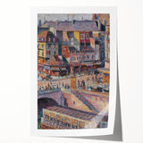 Impressionist Cityscape - Pont Saint-Michel by Luce Wall Art Print