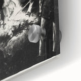 Dramatic Vintage Wall Art - Intense Black and White Scene in Charcoal