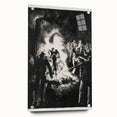 Dramatic Vintage Wall Art - Intense Black and White Scene in Charcoal
