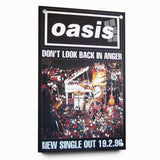 Oasis Don’t Look Back in Anger Poster - Retro Wall Art for Music Lovers