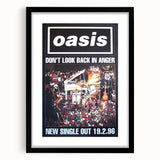Oasis Don’t Look Back in Anger Poster - Retro Wall Art for Music Lovers