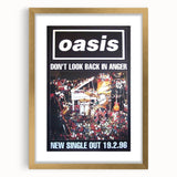 Oasis Don’t Look Back in Anger Poster - Retro Wall Art for Music Lovers