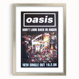 Oasis Don’t Look Back in Anger Poster - Retro Wall Art for Music Lovers