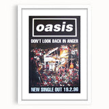 Oasis Don’t Look Back in Anger Poster - Retro Wall Art for Music Lovers