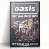 Oasis Don’t Look Back in Anger Poster - Retro Wall Art for Music Lovers