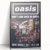 Oasis Don’t Look Back in Anger Poster - Retro Wall Art for Music Lovers
