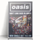 Oasis Don’t Look Back in Anger Poster - Retro Wall Art for Music Lovers
