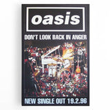 Oasis Don’t Look Back in Anger Poster - Retro Wall Art for Music Lovers