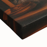 Realism Portrait Art Print - Woman Reading by Candlelight