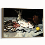 Framed canvas depicting a vintage landscape painting in muted gold and black tones, suitable for bedroom wall art.