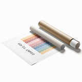 Modern Typography Wall Art - Count to 100 Poster Print