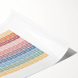 Modern Typography Wall Art - Count to 100 Poster Print