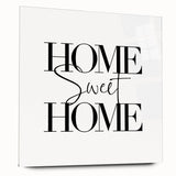 Home Sweet Home - Modern Typography Wall Art Canvas Print