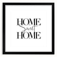 Home Sweet Home - Modern Typography Wall Art Canvas Print