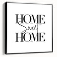 Home Sweet Home - Modern Typography Wall Art Canvas Print