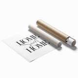 Home Sweet Home - Modern Typography Wall Art Canvas Print