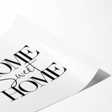 Home Sweet Home - Modern Typography Wall Art Canvas Print