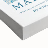 Biblical Typography Wall Art - Matthew 6:30 Floral Canvas Print
