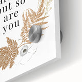 Botanical Typography Art Print – Motivational Quote on Canvas