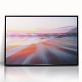 Sunset Ocean Waves – Dynamic Abstract Motion Wall Art