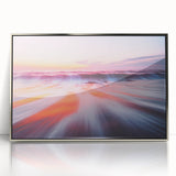 Sunset Ocean Waves – Dynamic Abstract Motion Wall Art