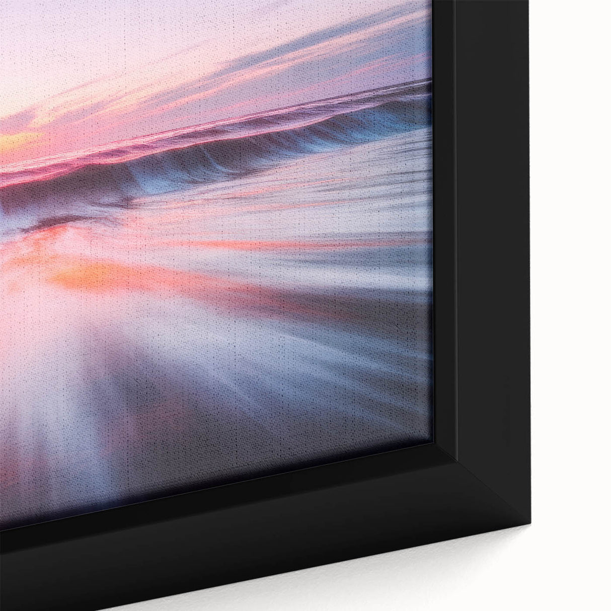 Sunset Ocean Waves – Dynamic Abstract Motion Wall Art