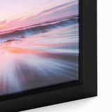 Sunset Ocean Waves – Dynamic Abstract Motion Wall Art