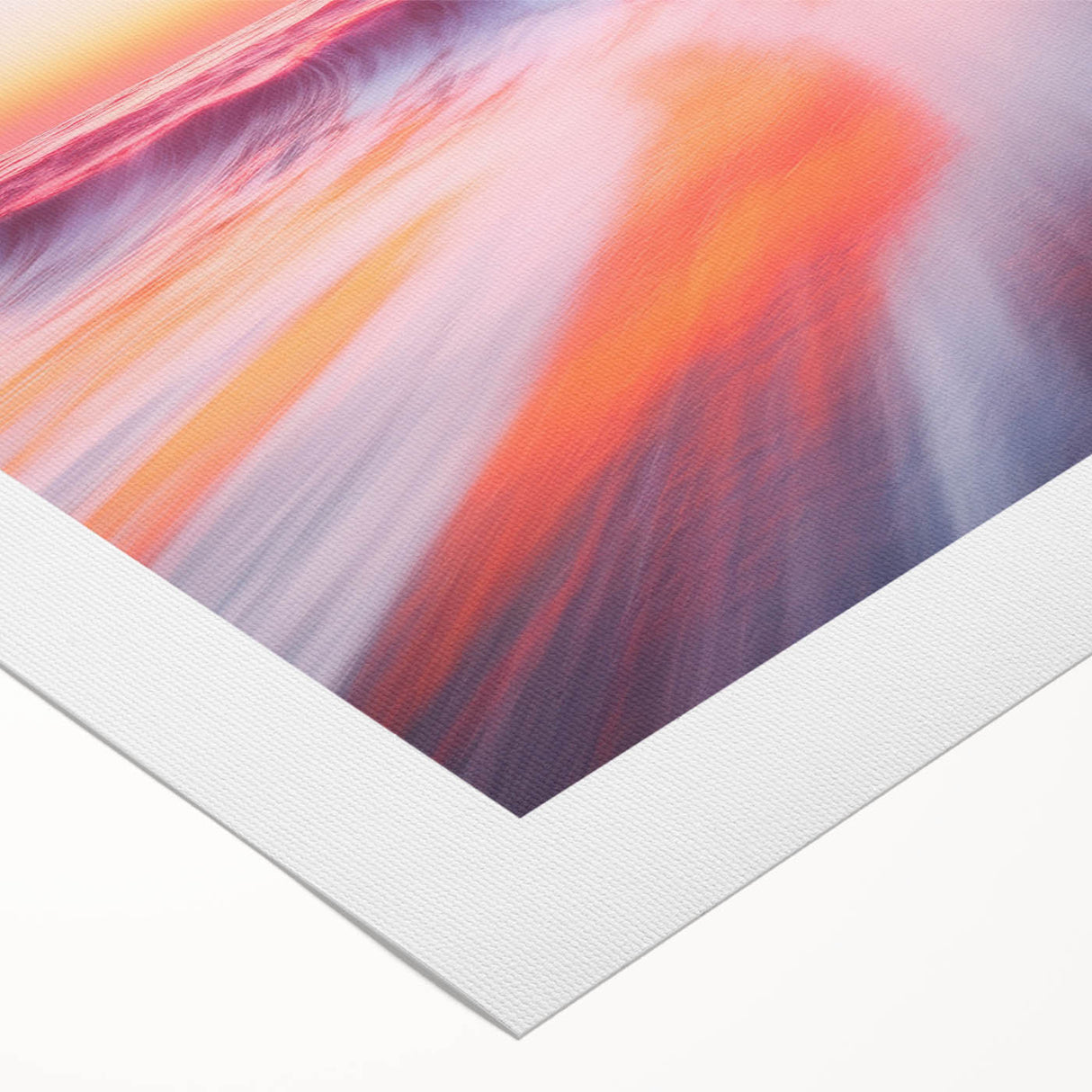 Sunset Ocean Waves – Dynamic Abstract Motion Wall Art