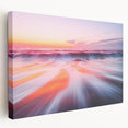 Sunset Ocean Waves – Dynamic Abstract Motion Wall Art