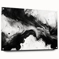 Fluid Black and White Abstract Bedroom Wall Art – Framed & Canvas