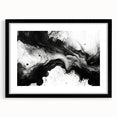 Fluid Black and White Abstract Bedroom Wall Art – Framed & Canvas