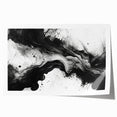 Fluid Black and White Abstract Bedroom Wall Art – Framed & Canvas