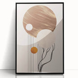 Canvas Art for Dining Area - Contemporary Geometric Wall Decor