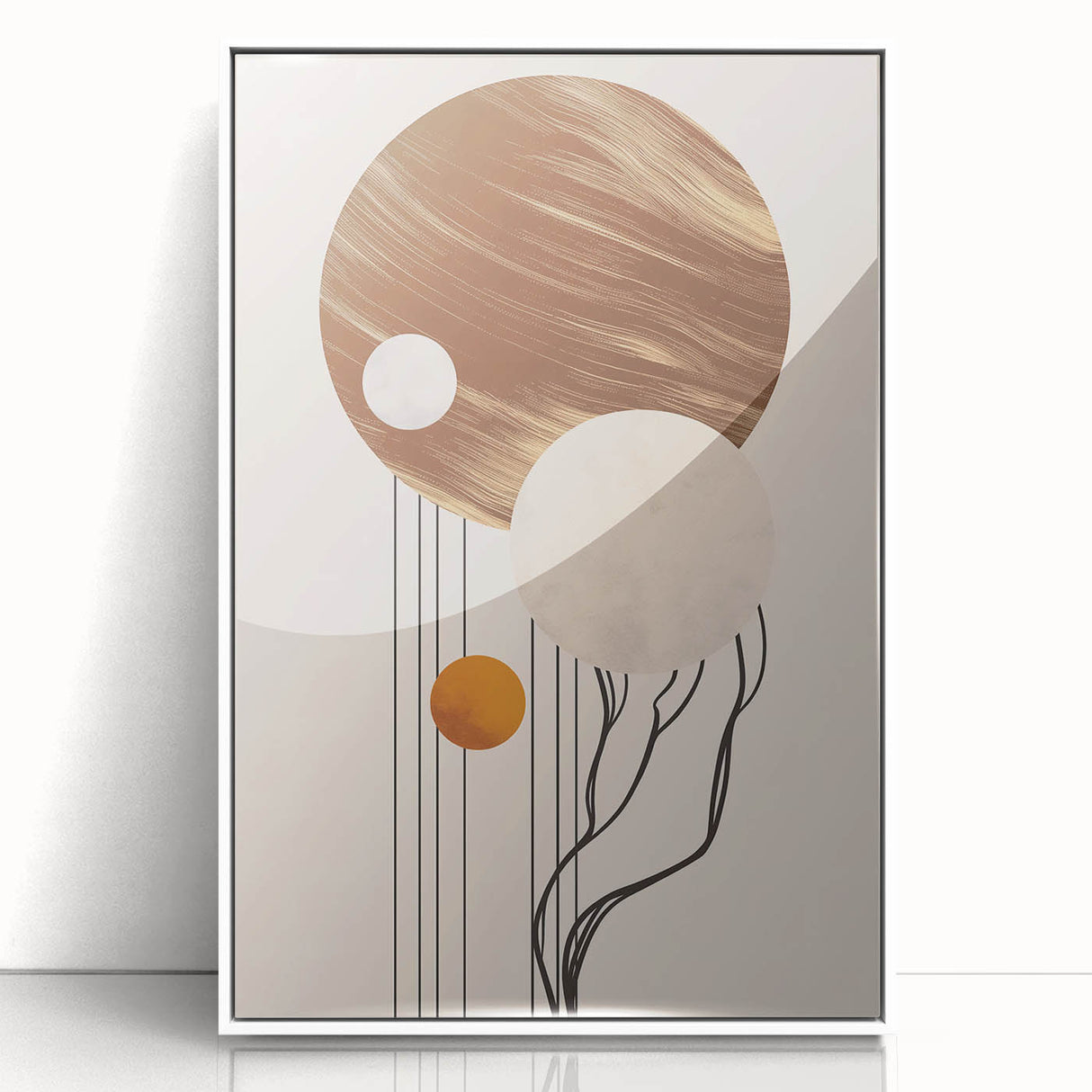 Canvas Art for Dining Area - Contemporary Geometric Wall Decor