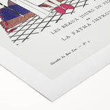 Elegant Art Deco Wall Art - Les Beaux Jours de Fez Fashion Print