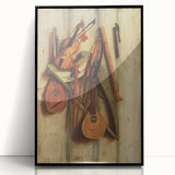 Baroque and Rococo Wall Art | Antique Musical Instruments Still Life