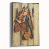 Baroque and Rococo Wall Art | Antique Musical Instruments Still Life