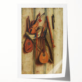 Baroque and Rococo Wall Art | Antique Musical Instruments Still Life
