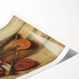 Baroque and Rococo Wall Art | Antique Musical Instruments Still Life