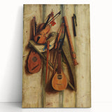 Baroque and Rococo Wall Art | Antique Musical Instruments Still Life