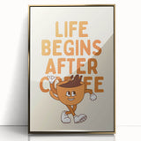 Art deco poster featuring vibrant fruit and cocktail motifs in gold tones on acrylic, suitable for modern kitchen decor.