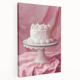 Large canvas depicting assorted pastries in muted earth tones, ideal for kitchen wall art.