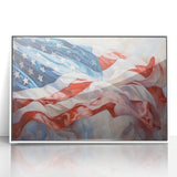 Waving American Flag - Independence Day Wall Art for Patriotic Decor