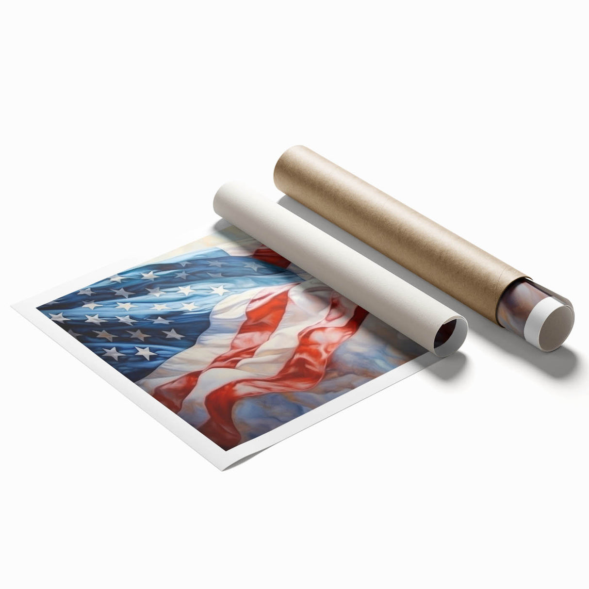 Waving American Flag - Independence Day Wall Art for Patriotic Decor